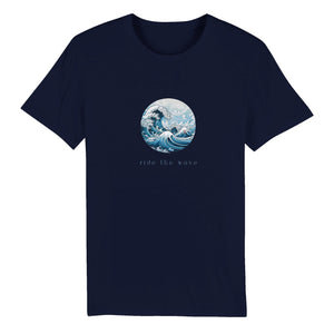 Ride the Wave – Unisex Organic Crewneck T-shirt