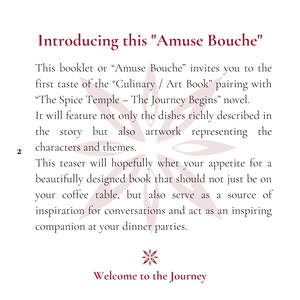 The Culinary / Art Book - Amuse Bouche (EBOOK KINDLE - Mobi format)